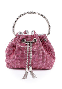 Clutch ghualainn studded Pink Crystal