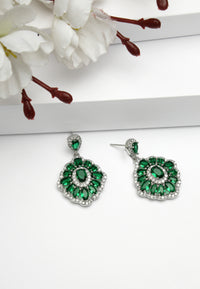 Cubic Zirconia Statement Earrings