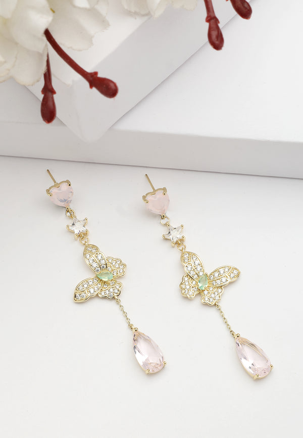 Pendientes de gota Diva Butterfly