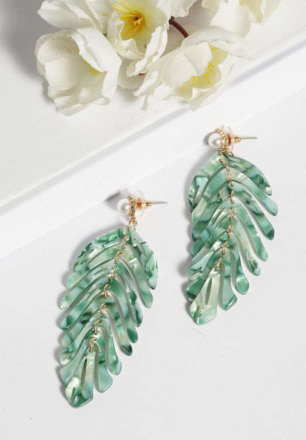 Exotic Leaf Earrings