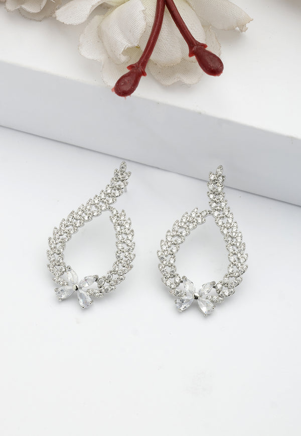 Sparkling Floral Earrings