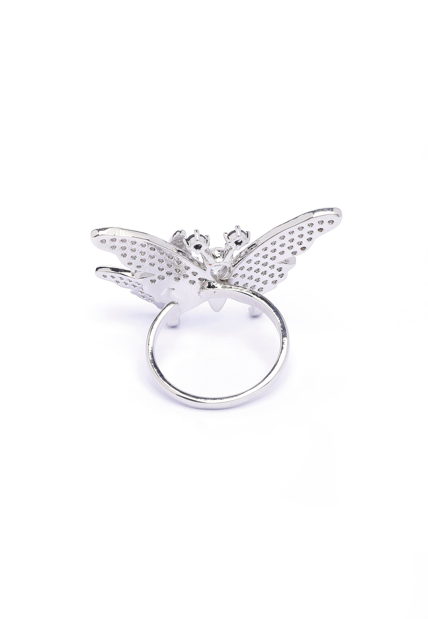 Zilveren Schattige Flutter Ring