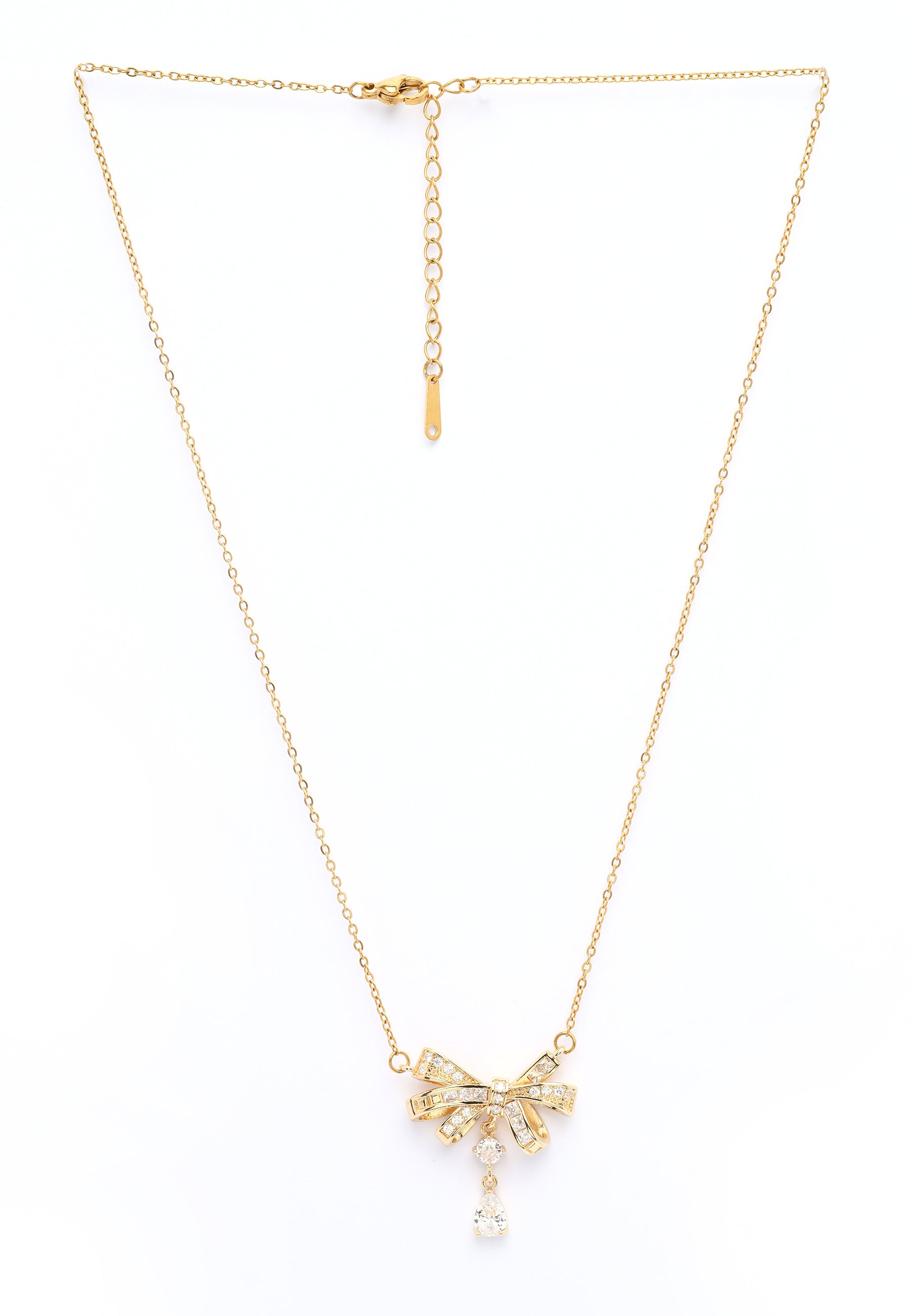 Golden Bow Necklace