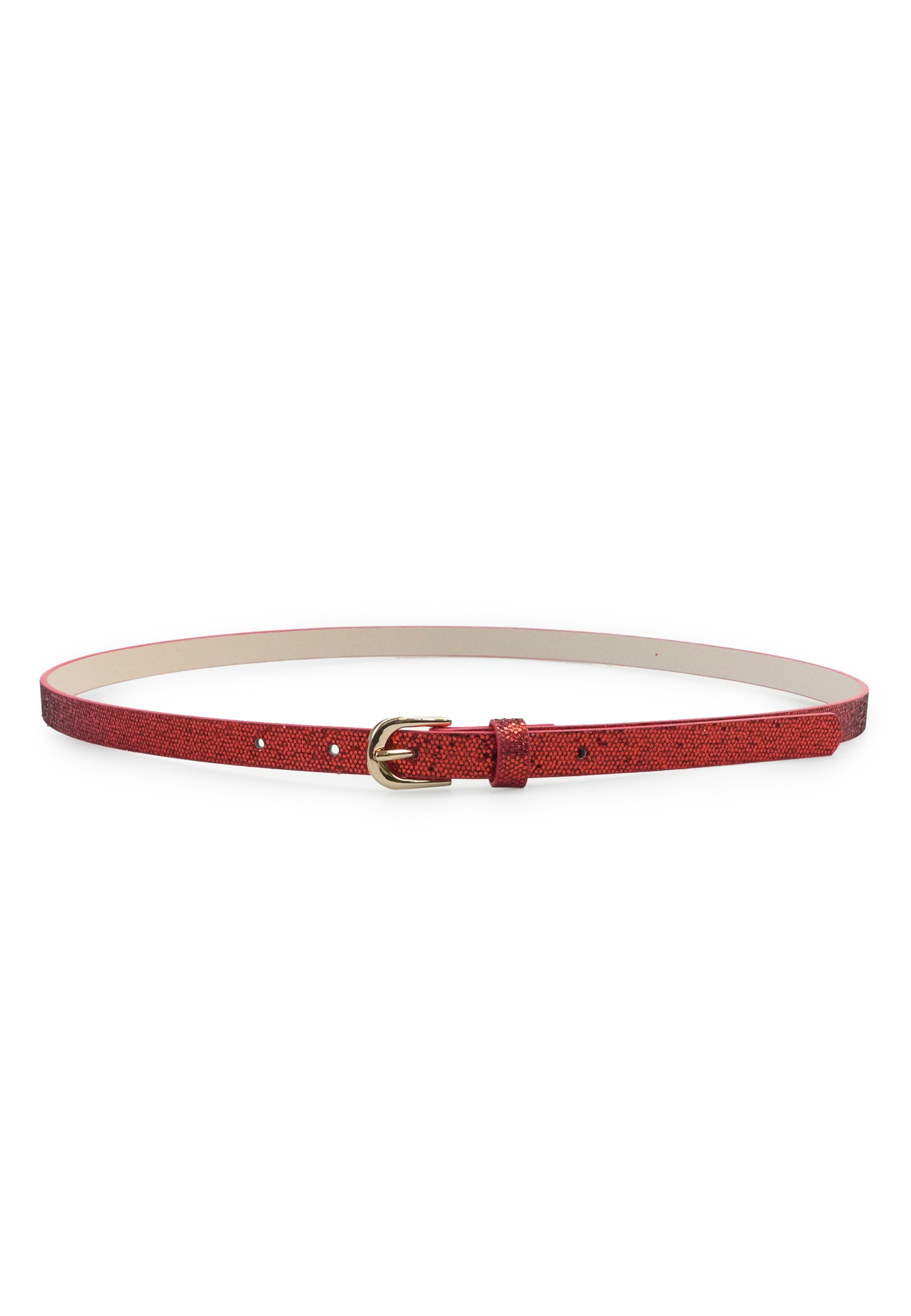 Gleaming Sleek Snake Print Belt