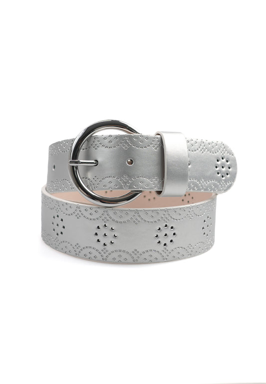 Contemporary Designer Round Buckle Belt