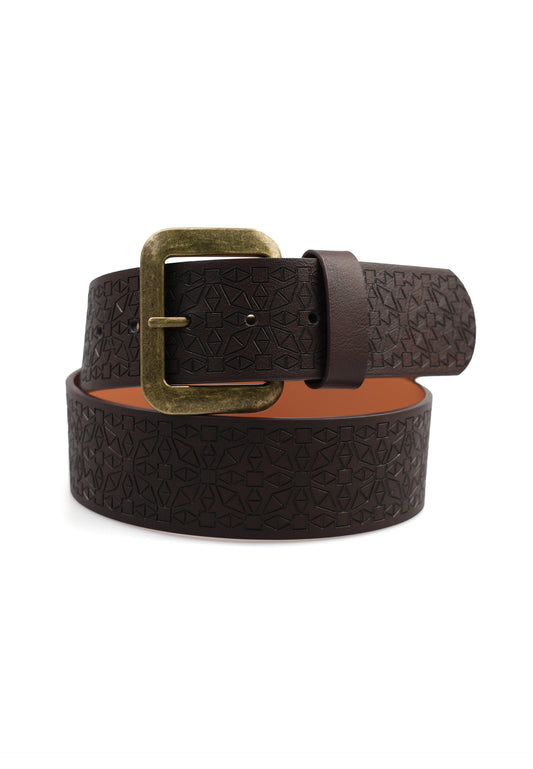 Ceinture Large Marron Élégante