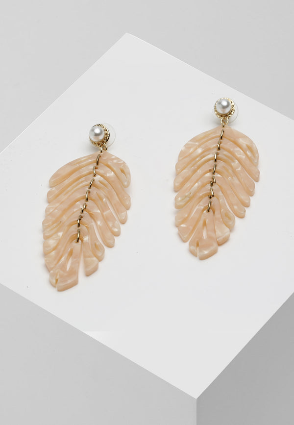 Acrylic Long Leaf Earrings