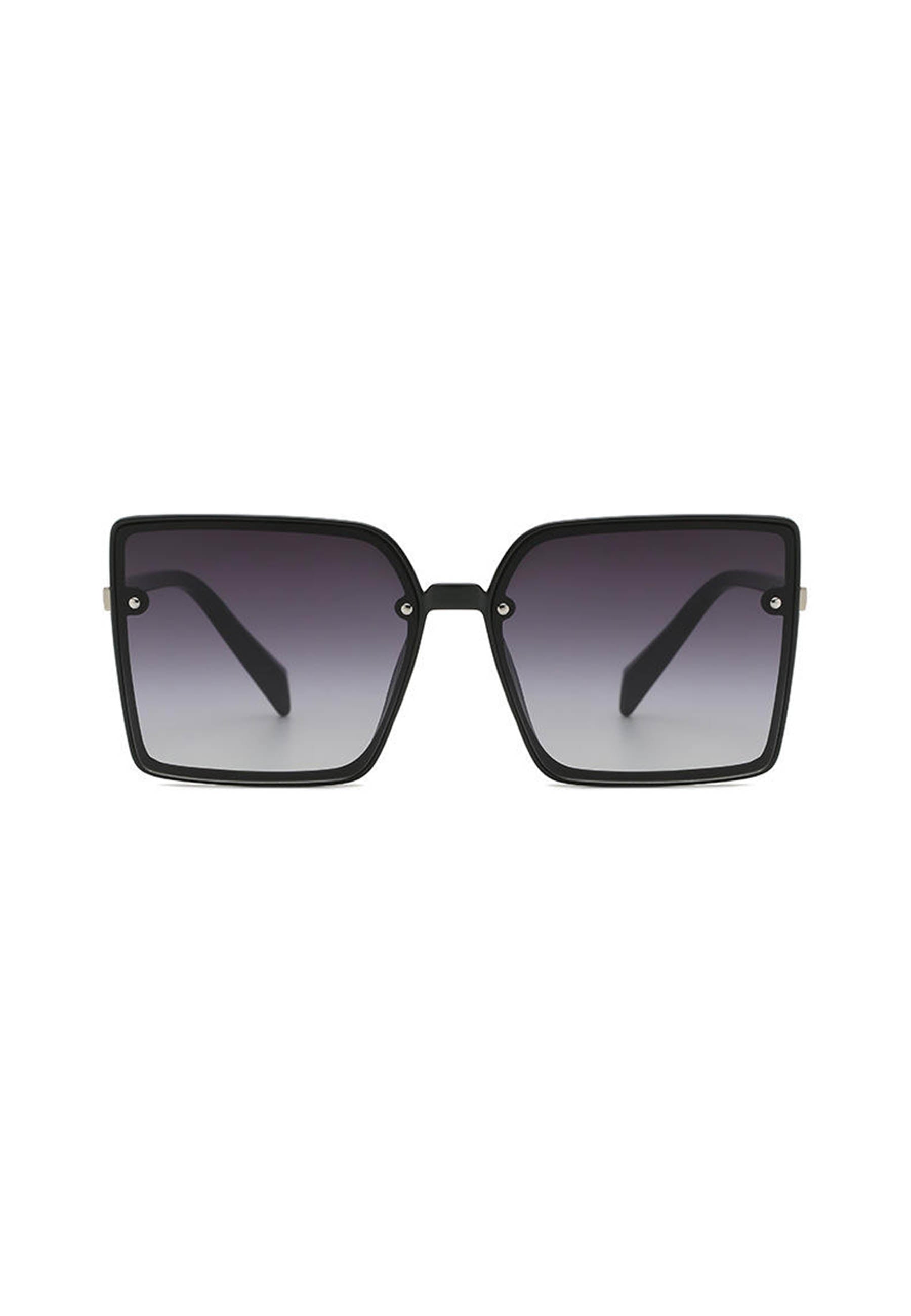 Quadratische, übergroße Sonnenbrille mit Farbverlauf