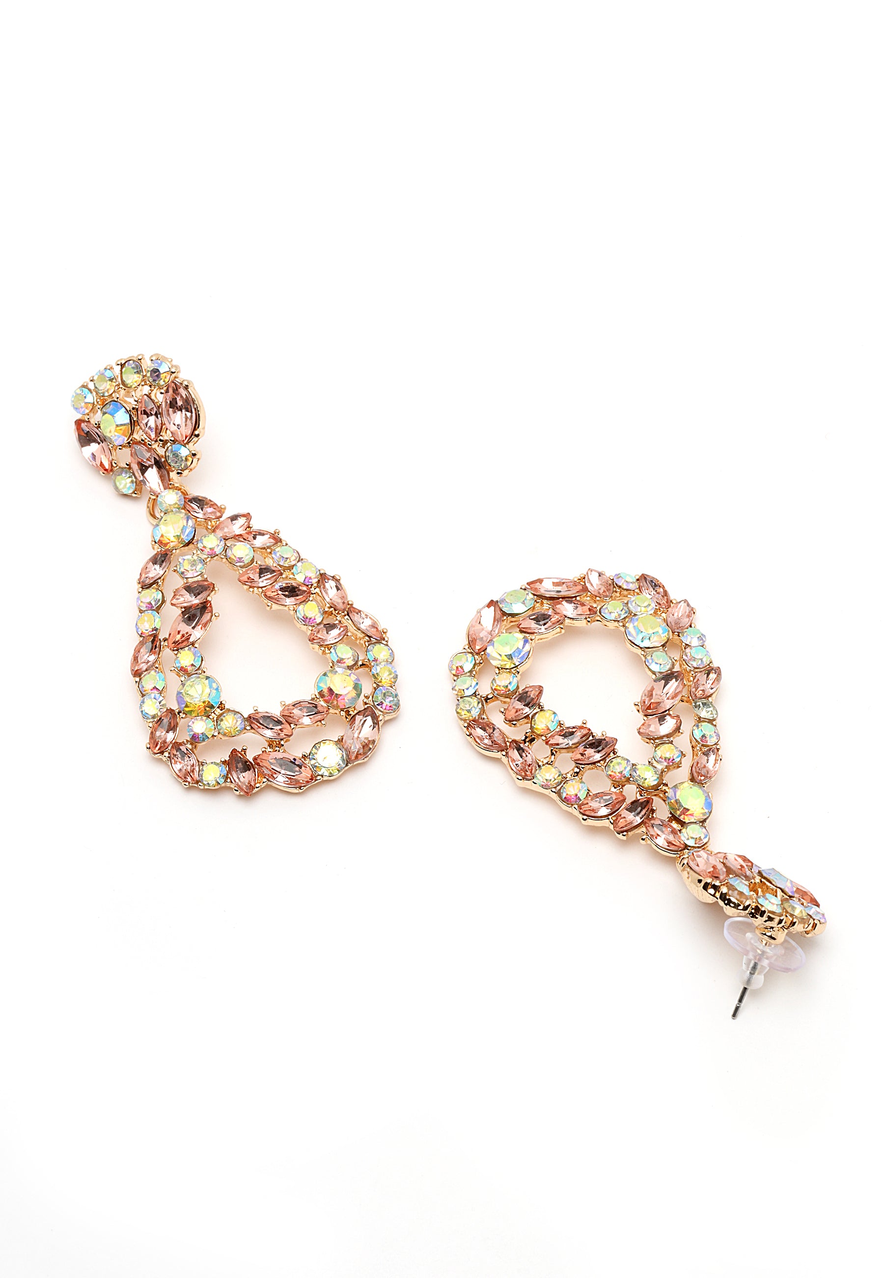 Multi-colored drop earrings